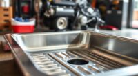 top oil change drain pans