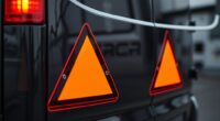 top vans safety reflective triangles