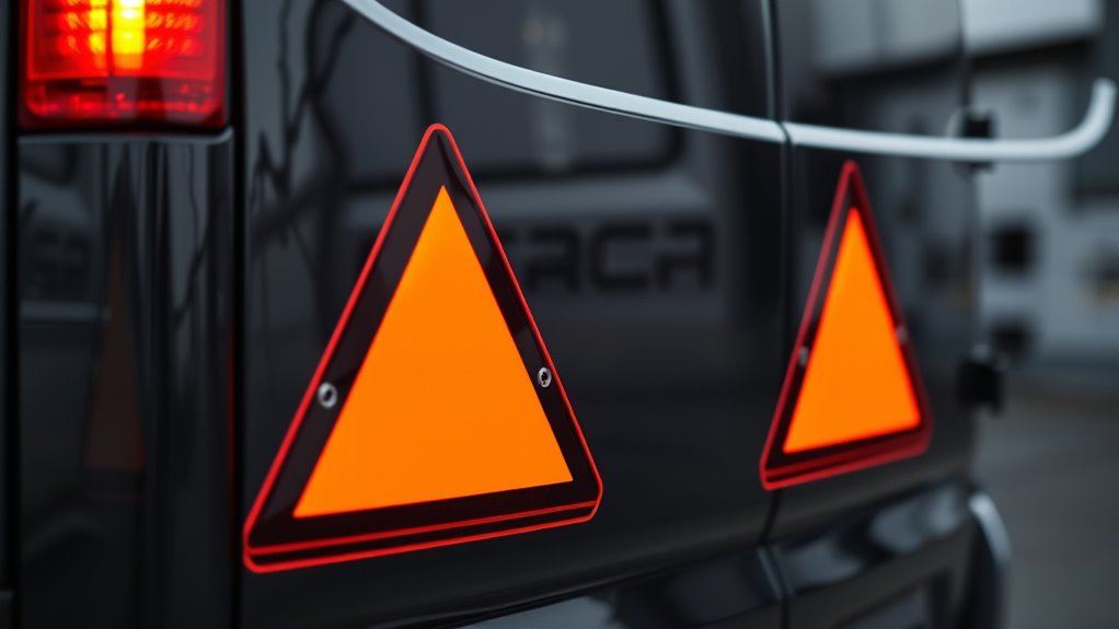 top vans safety reflective triangles