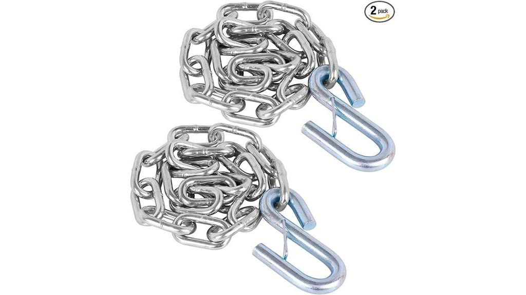 trailer safety chain set
