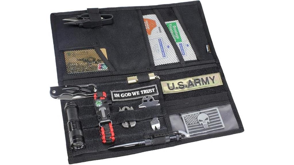 truck visor with molle panels