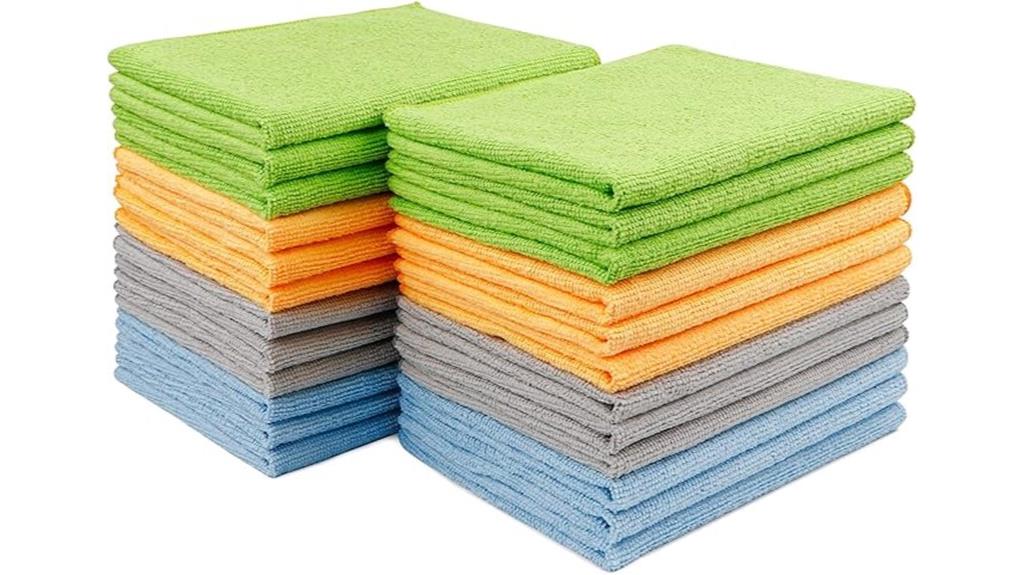 twenty four microfiber cloths