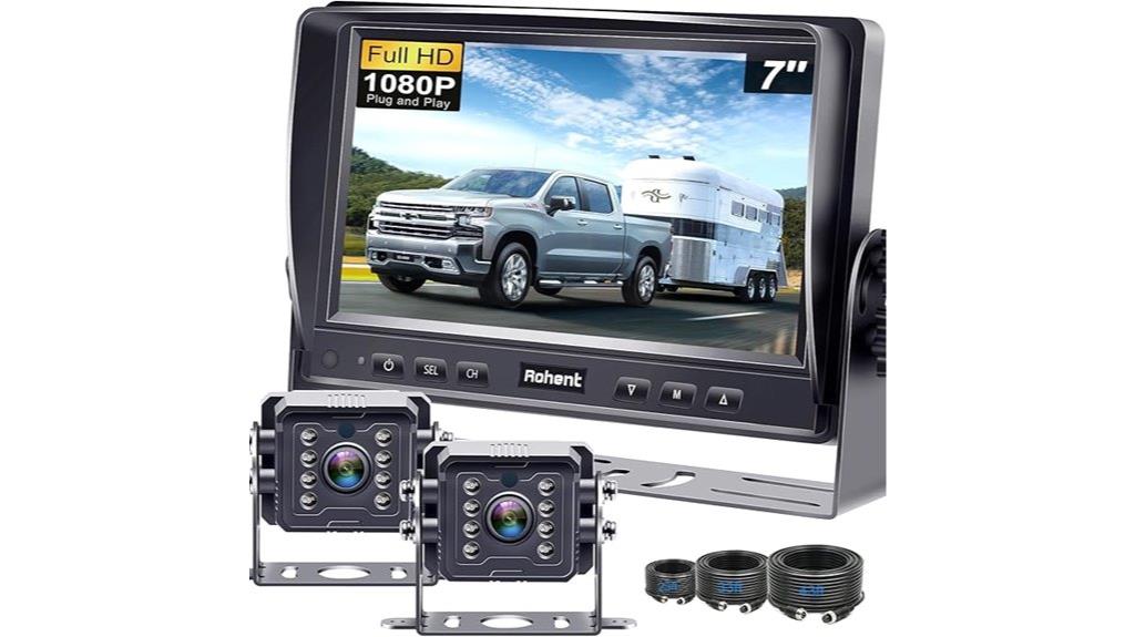 two camera rv backup system