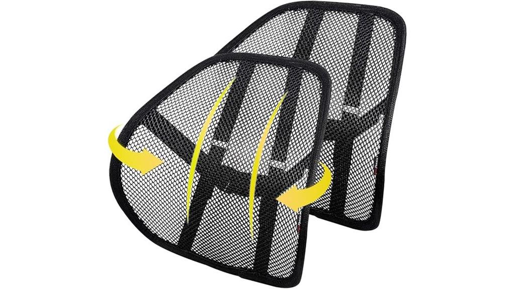 two pack breathable lumbar supports