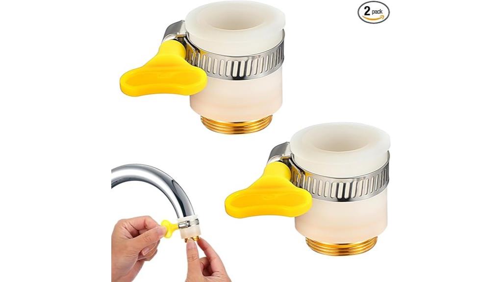 two piece faucet adapter set