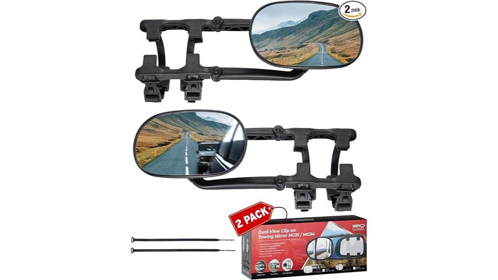 universal clip on tow mirrors