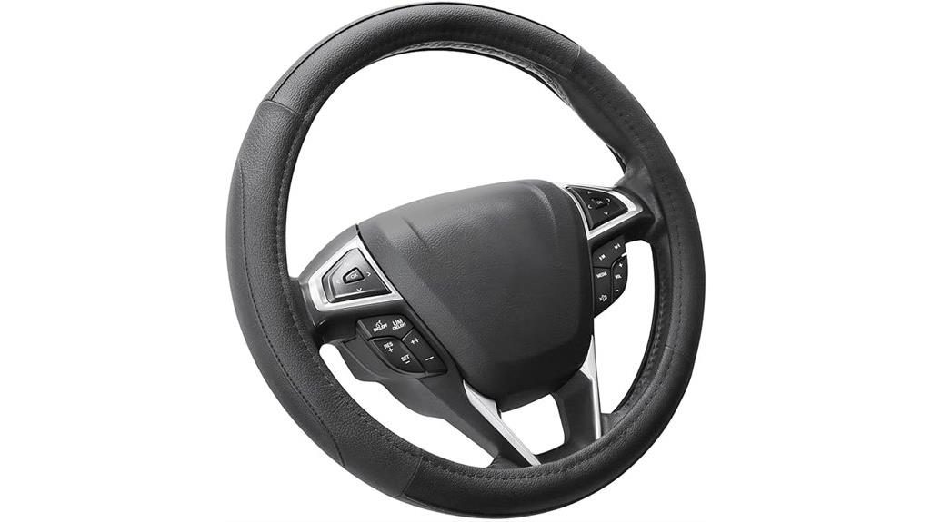 universal microfiber leather steering wheel