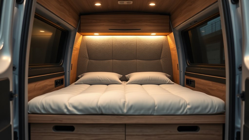 van bed platform considerations