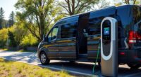 van electric charging planning