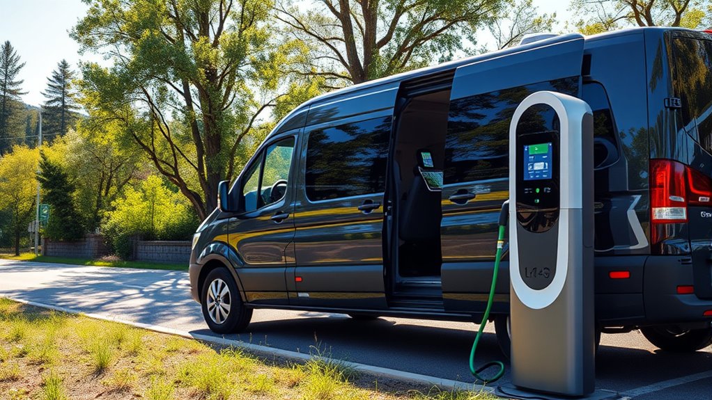 van electric charging planning