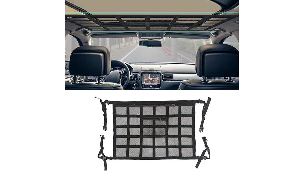 vehicle ceiling storage net
