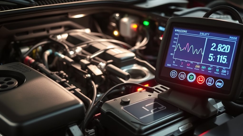 vehicle emissions testing system