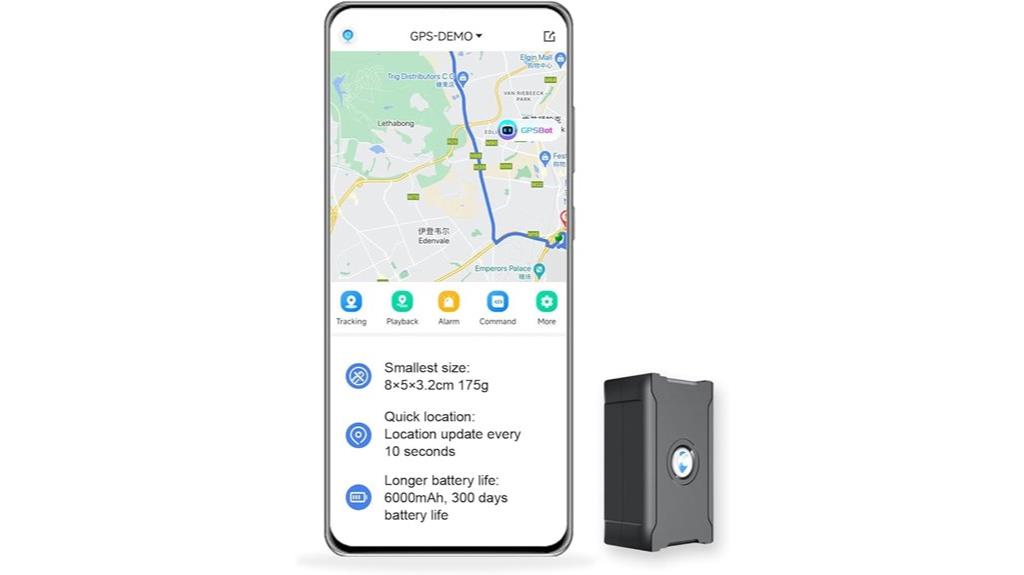 vehicle gps with long battery