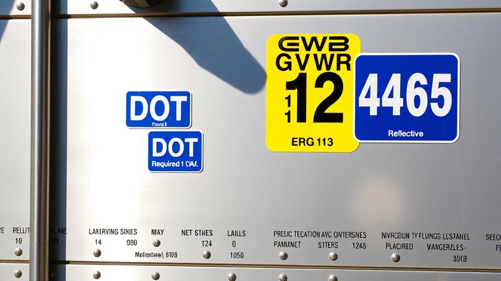 vehicle markings ensure compliance