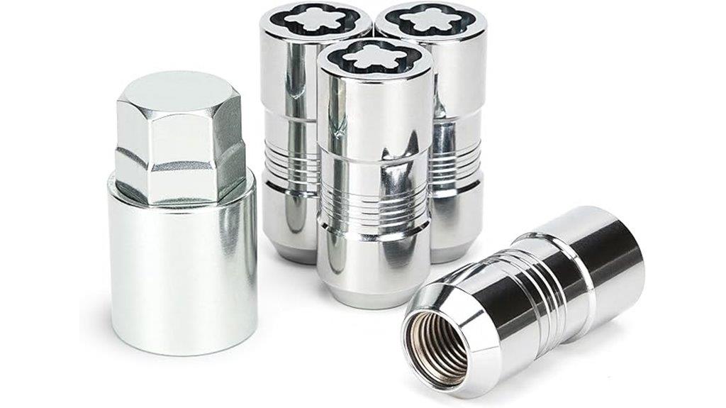 vehicle wheel lock nut set