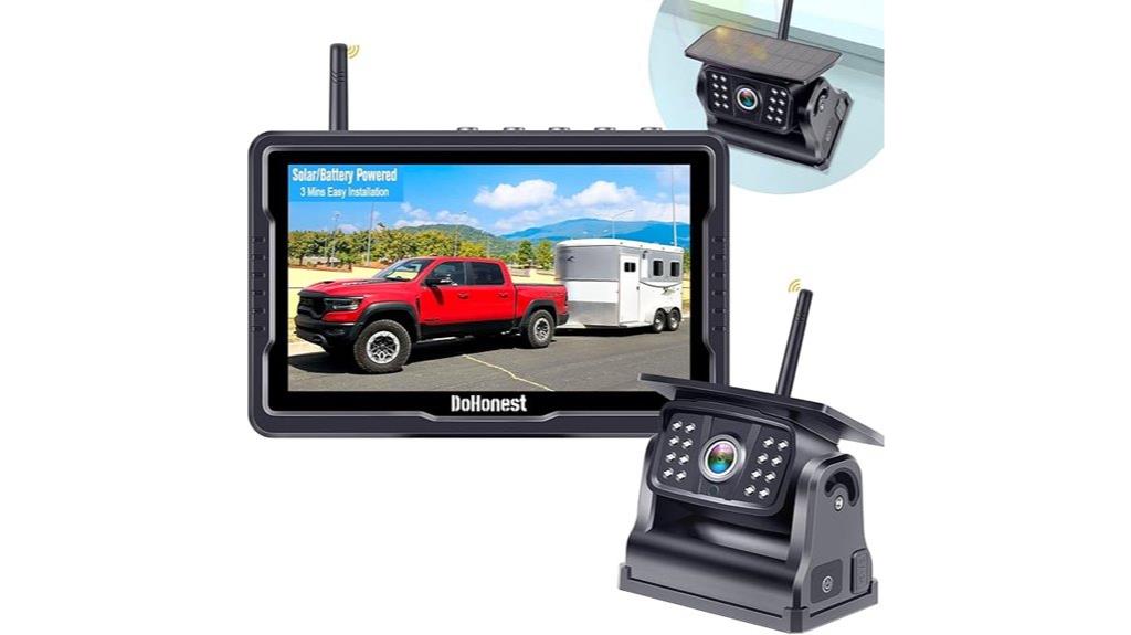wireless solar backup camera