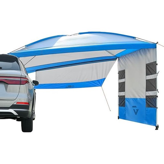 JOYTUTUS 11.5FT Vehicle Awning with Removable Sides