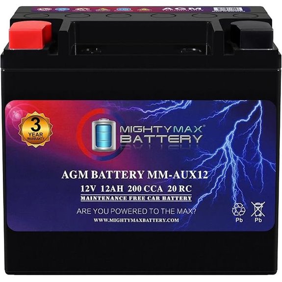Mighty Max 12V 12Ah AGM Car Battery