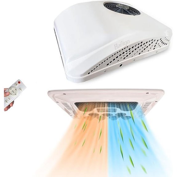 12V RV Air Conditioner with Heat 9000BTU 2-in-1