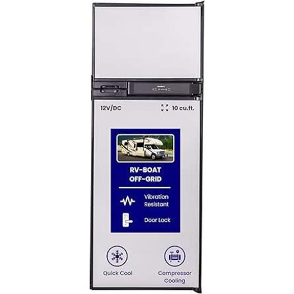 12V DC 10 cu.ft. Energy-Efficient RV Freezer Refrigerator