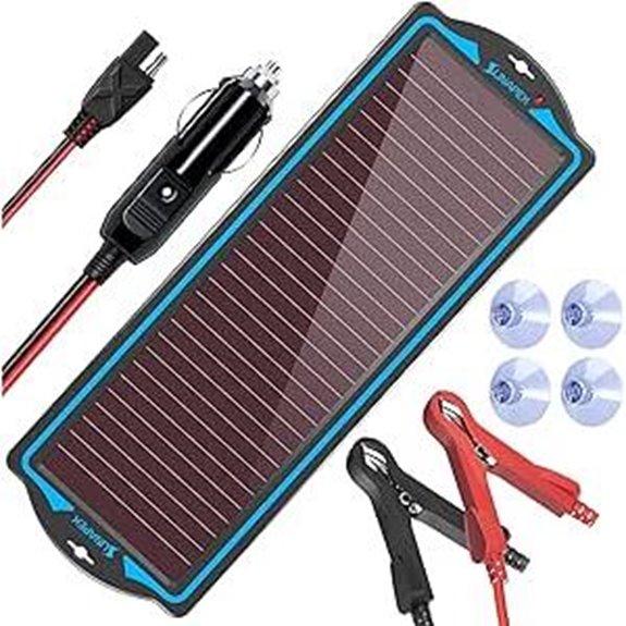 SUNAPEX 12V Solar Battery Charger & Maintainer Kit