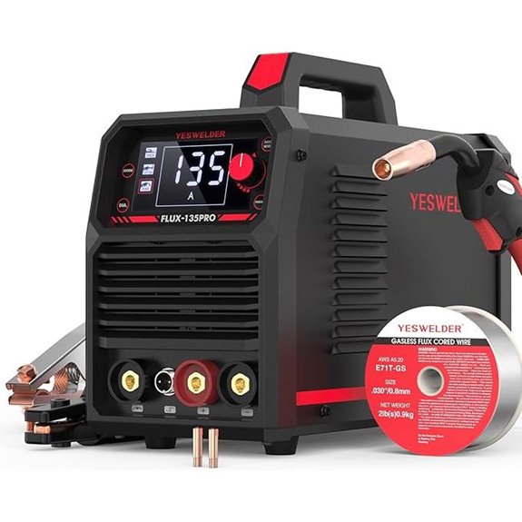 YESWELDER 135Amp MIG/TIG/Stick Welder with Digital Display