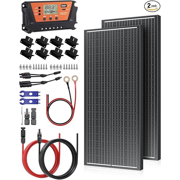 18BB 200W Solar Panel Kit with Charge Controller
