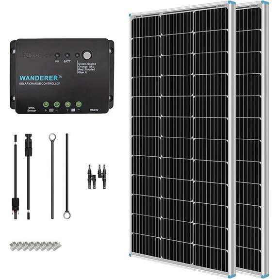 200w monocrystalline solar kit