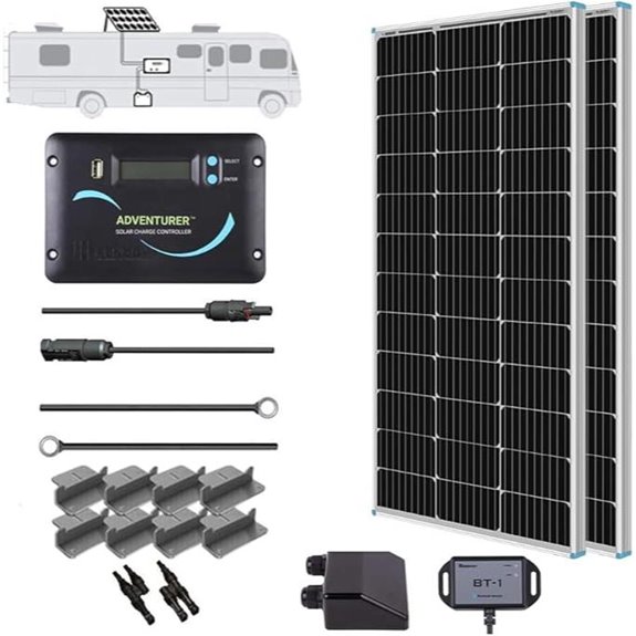 Renogy 200W 12V Monocrystalline RV Solar Kit