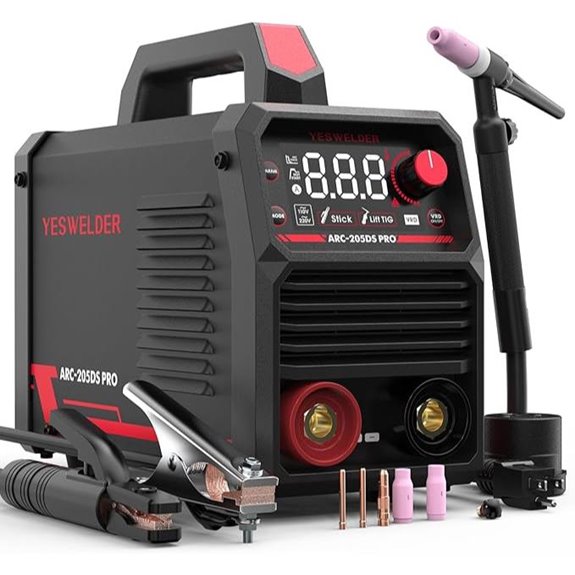 YESWELDER 205Amp Stick & TIG Welder with Digital Display