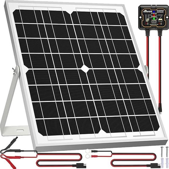SOLPERK 20W Solar Panel Kit with Controller and Mount