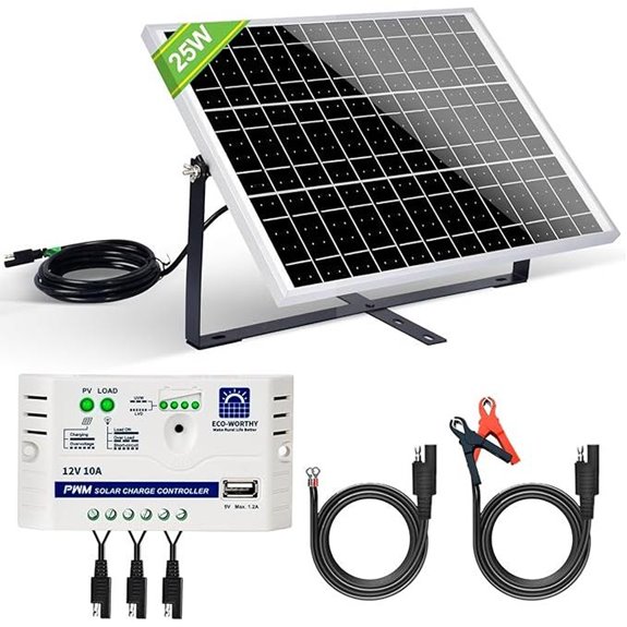 25w 12v solar charger