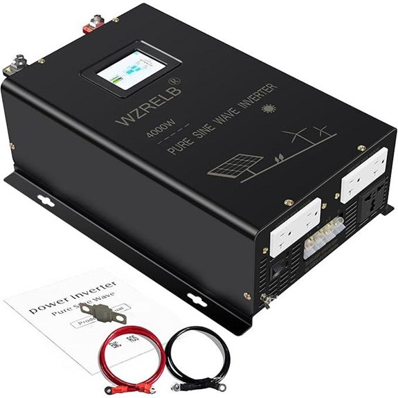 WZRELB 4000W Split Phase Pure Sine Wave Inverter