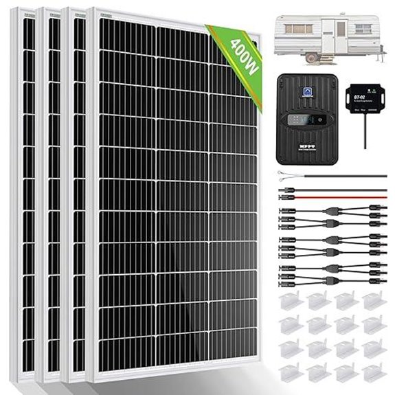 ECO-WORTHY 400W 12V Solar Panel Kit with Controller