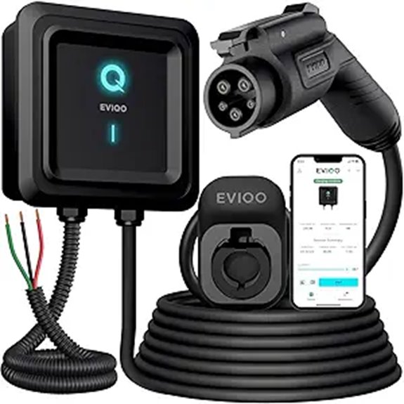 EVIQO Level 2 EV Charger 48 Amp Wall Mount