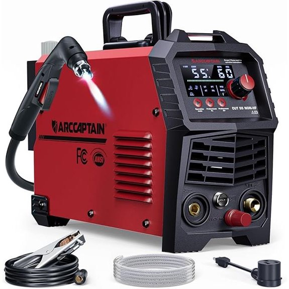 ARCCAPTAIN 55Amp Plasma Cutter with Dual Voltage