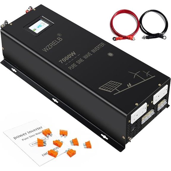 WZRELB 7000W Pure Sine Wave Power Inverter