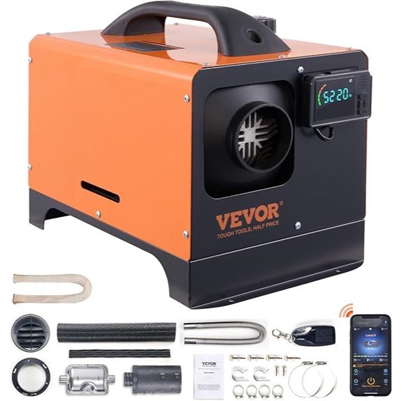 VEVOR 8KW Diesel Heater with Bluetooth & Remote