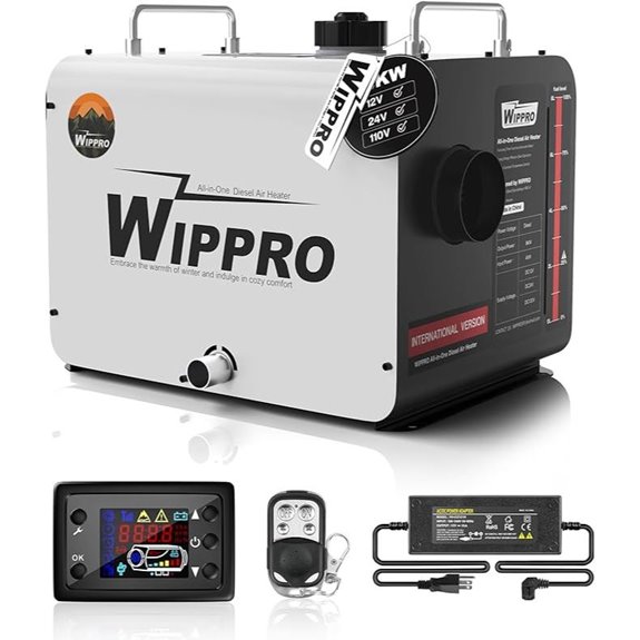 WIPPRO 8KW Diesel Air Heater with Remote Control