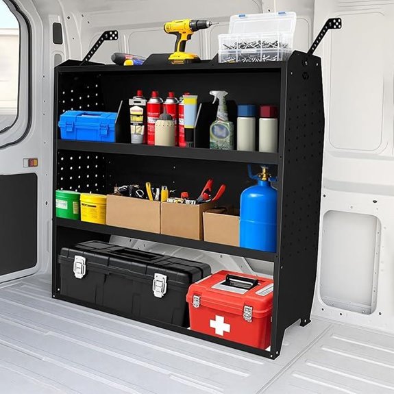 Adjustable Steel Cargo Van Shelving System