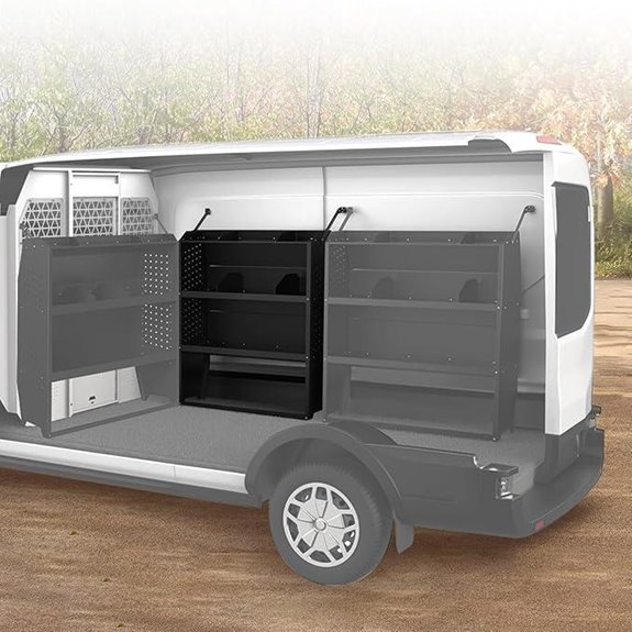 Adjustable Steel Van Shelving for Transit Promaster NV200