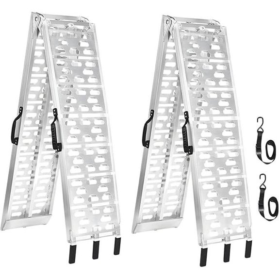 MAXIVMAN 7.5 FT Aluminum Loading Ramps (2-Piece Set)