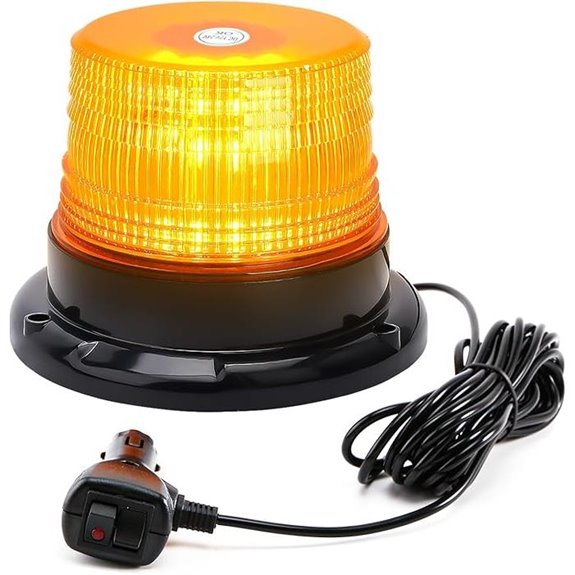Amber Beacon Strobe Lights with Magnetic Base