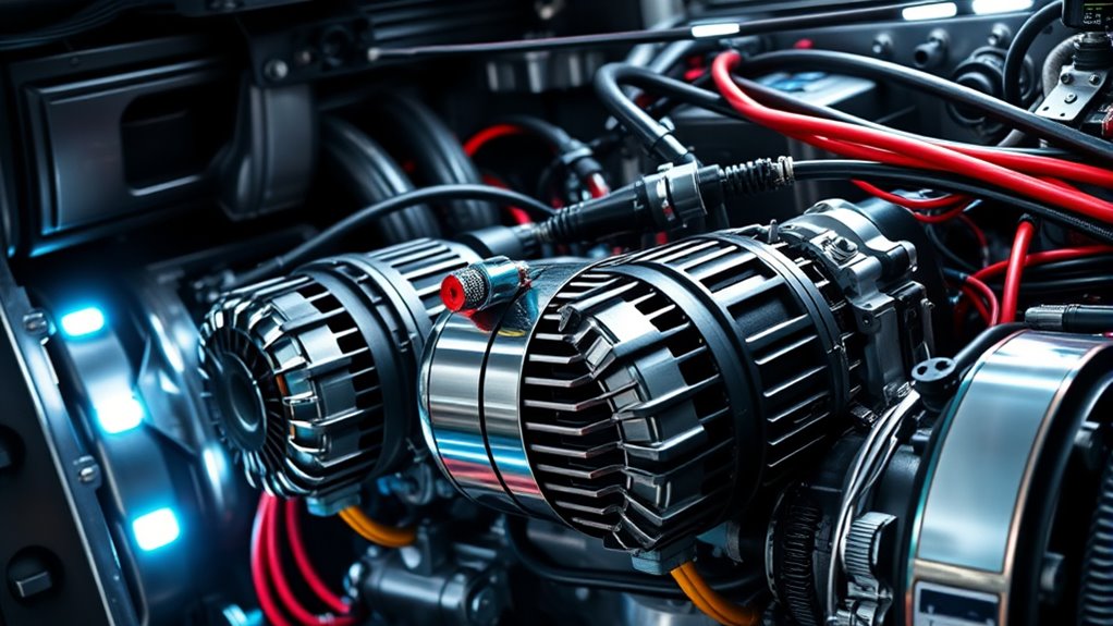 auxiliary alternator boosts electrical capacity