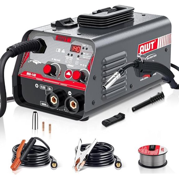 AWT MIG Welder 140Amp Flux Core & Stick Machine