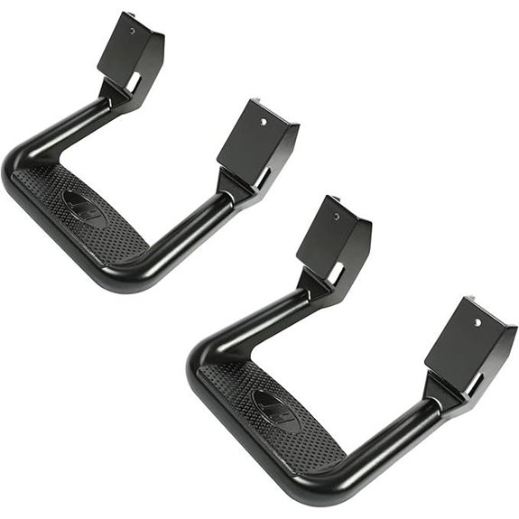 ECOTRIC Black Aluminum Side Steps for Trucks