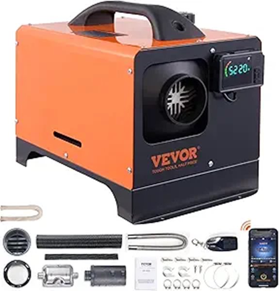 VEVOR 5KW Diesel Heater with Bluetooth Control