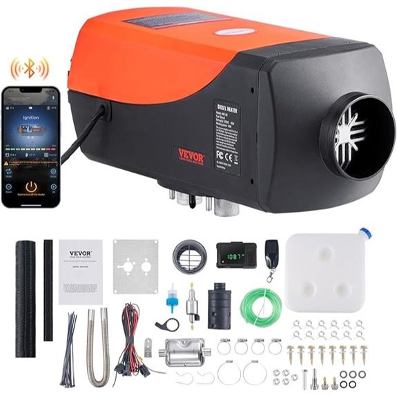 VEVOR 5KW Diesel Heater with Bluetooth & Remote