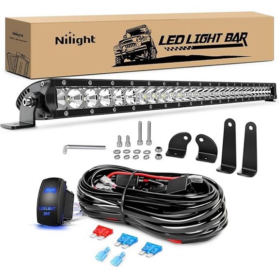 Nilight 31 150W LED Off-Road Light Bar with Wiring Kit