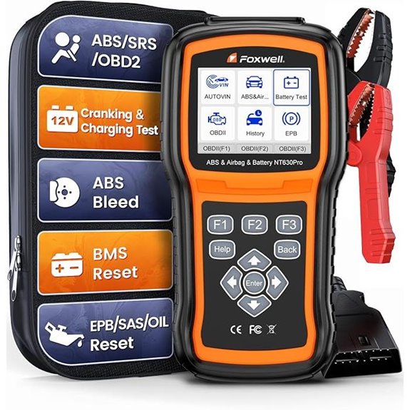 FOXWELL NT630 Pro 2-in-1 Car OBD2 Scanner & Battery Tester